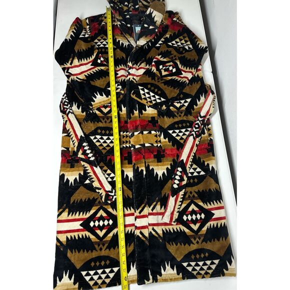 NWT Pendleton Unisex Patterned Long Sleeve Plush Terry Velour Robe Size S/M - Picture 6 of 12
